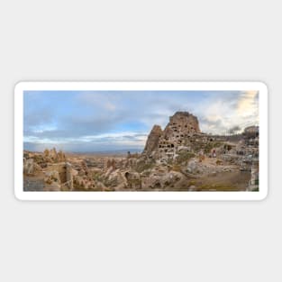 Uchisar Castle, town in Cappadocia, Turkey Sticker